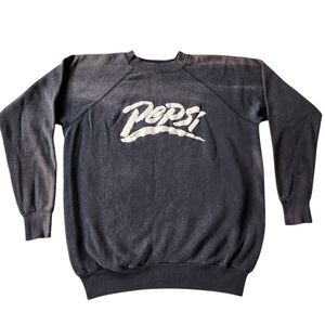 Vintage Pepsi Puffy Graphic Distressed Spell Out Sweatshirt Sz XL